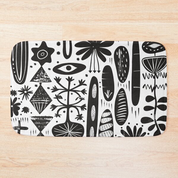 Item preview, African Black and White Tribal Pattern designed and sold by GrinGalore.