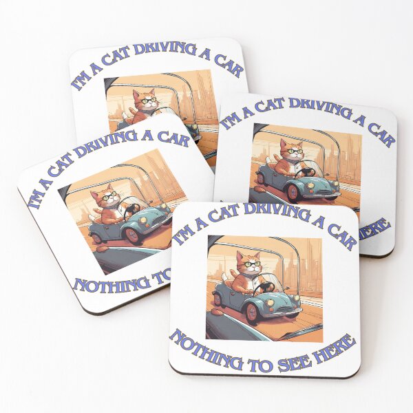 Item preview, I'm a cat driving a car 5 designed and sold by LorenzoArtZa.