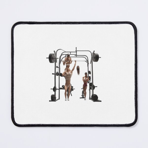 Item preview, Bodybuilder training at gym art illusion designed and sold by Newconcept3341.