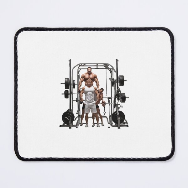 Item preview, Bodybuilder training at gym art illusion designed and sold by Newconcept3341.