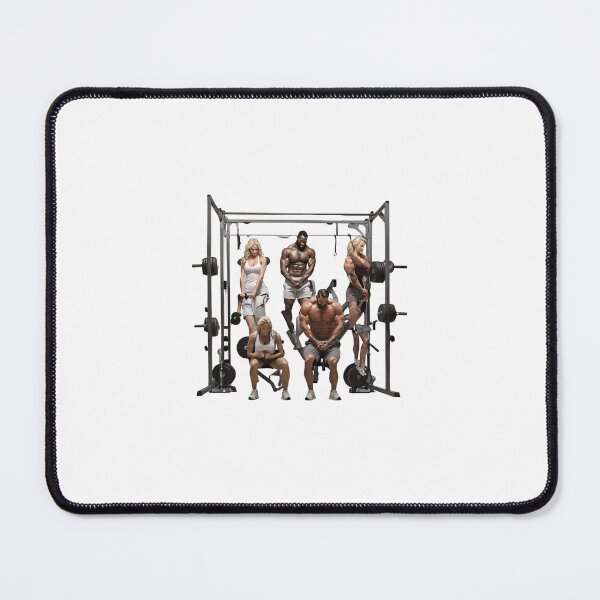 Item preview, Bodybuilder training at gym art illusion designed and sold by Newconcept3341.