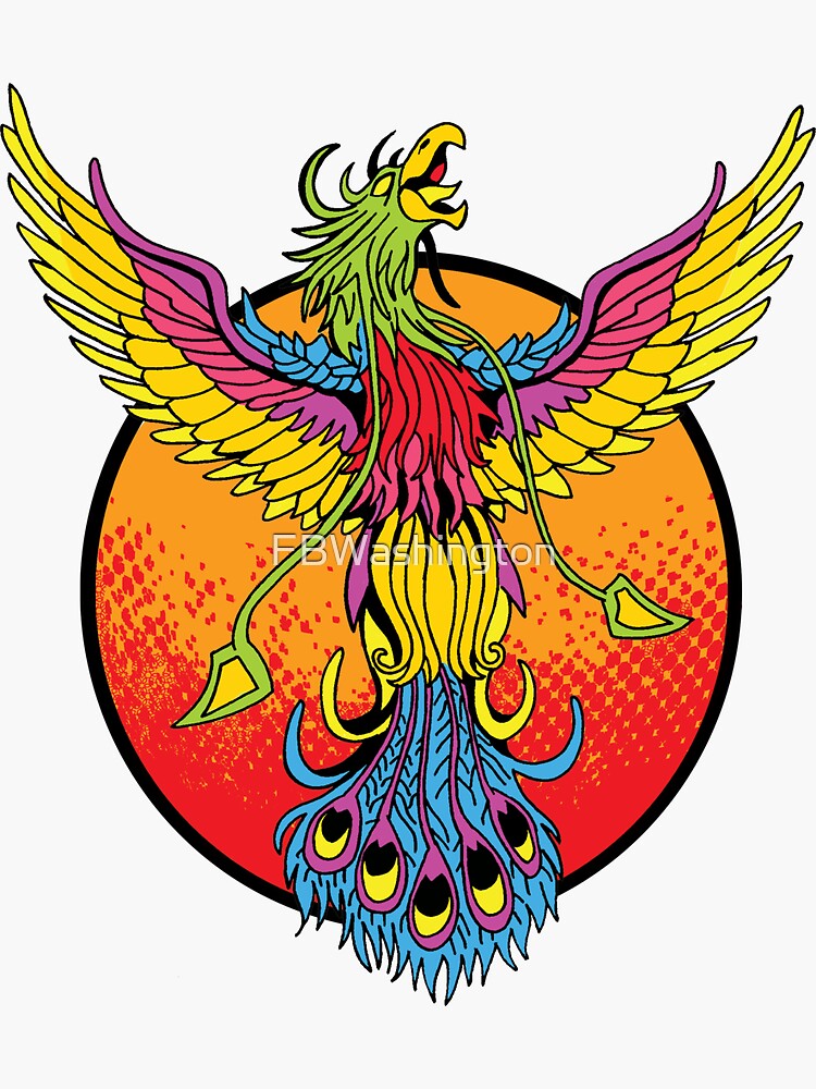 Thumbnail 3 of 3, Sticker, Phoenix Watching designed and sold by FBWashington.