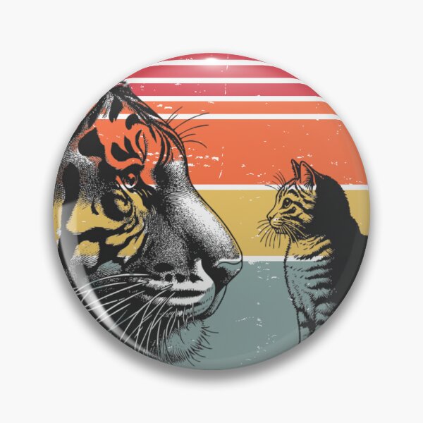 Item preview,  Cat and Tiger Meeting designed and sold by BYNANA80.
