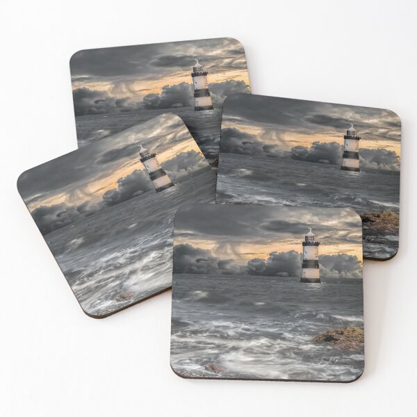 Item preview, The Lighthouse Storm Anglesey designed and sold by AJEvans.