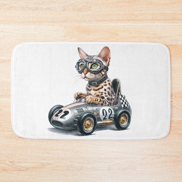 Item preview, Egyptian Mau Speed Racer - Funny Cat designed and sold by vogocom.
