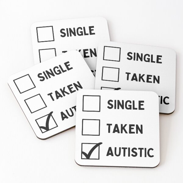 Artikelvorschau, Single genommen Autistisch entworfen und verkauft von checkboxshop.