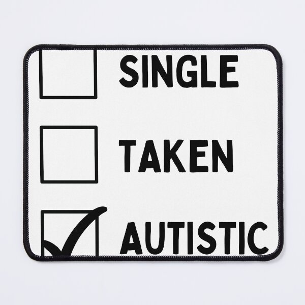 Artikelvorschau, Single genommen Autistisch entworfen und verkauft von checkboxshop.