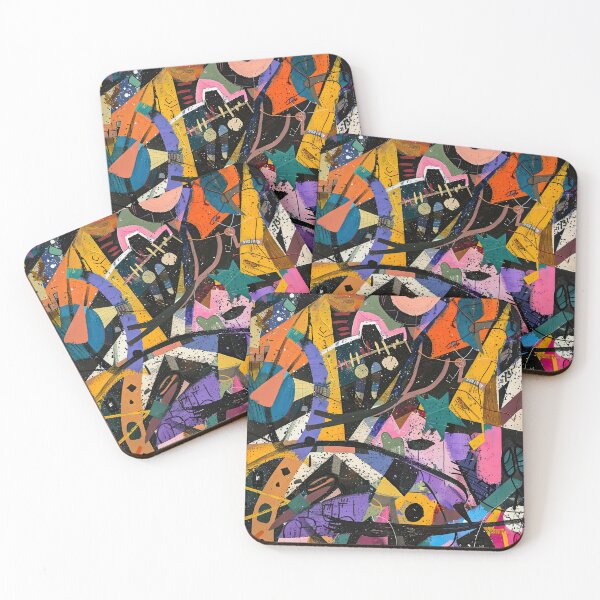 Item preview, Colorful abstract graffiti art vibrantly adorning an urban wall during the day designed and sold by Jerhus.