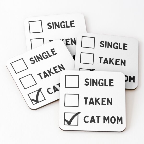 Item preview, Single Taken Cat Mom designed and sold by checkboxshop.