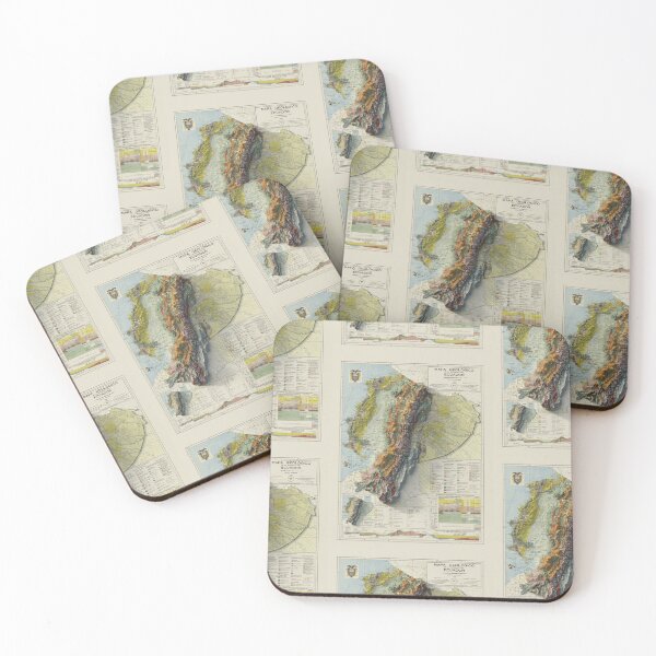 Item preview, 1969 Ecuador Geological Shaded Relief 3D Map digitally-rendered designed and sold by ThinkAboutMaps.