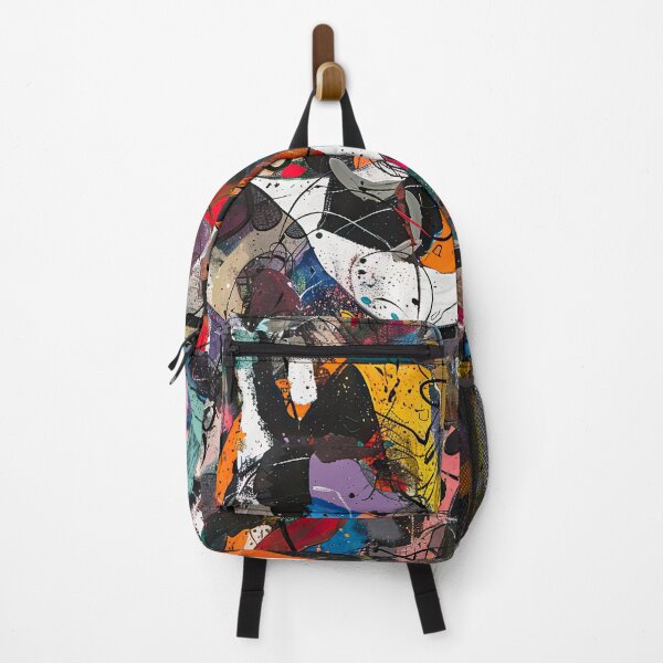 Item preview, Colorful abstract graffiti art vibrantly adorning an urban wall during the day designed and sold by Jerhus.