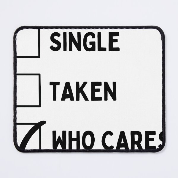 Item preview, Single Taken Who Cares designed and sold by checkboxshop.