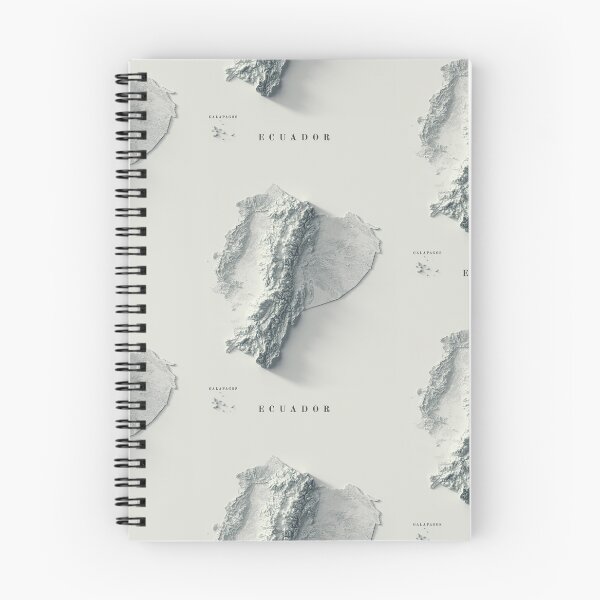 Item preview, Mapa 3D de relieve sombreado de Ecuador renderizado digitalmente designed and sold by ThinkAboutMaps.