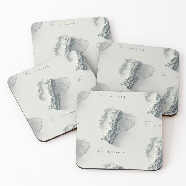 Item preview, Ecuador Shaded Relief 3D Map digitally-rendered designed and sold by ThinkAboutMaps.