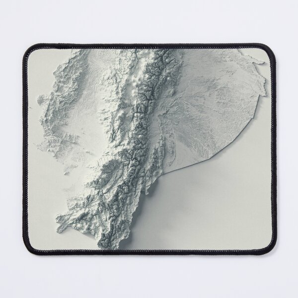 Item preview, Ecuador Shaded Relief 3D Map digitally-rendered designed and sold by ThinkAboutMaps.