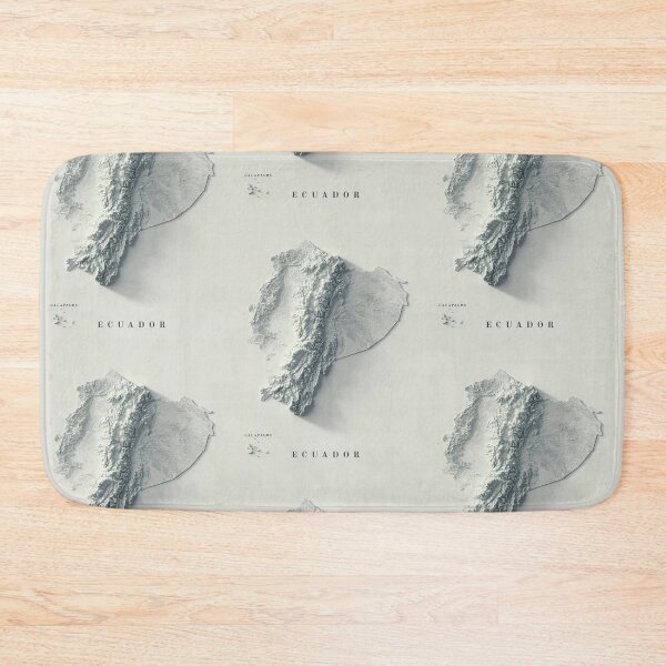 Item preview, Ecuador Shaded Relief 3D Map digitally-rendered designed and sold by ThinkAboutMaps.