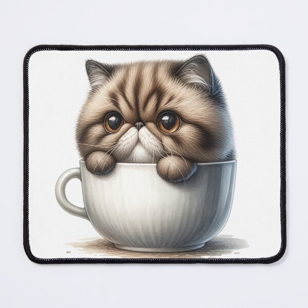 Item preview, Exotic Shorthair Cup Hideout - Funny Cat designed and sold by vogocom.