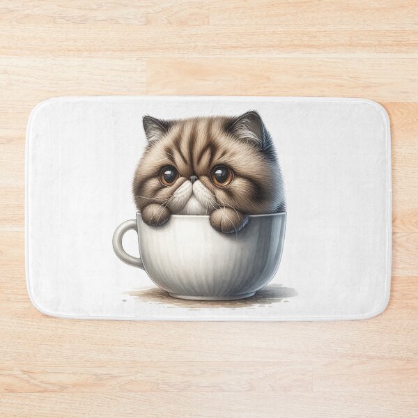 Item preview, Exotic Shorthair Cup Hideout - Funny Cat designed and sold by vogocom.