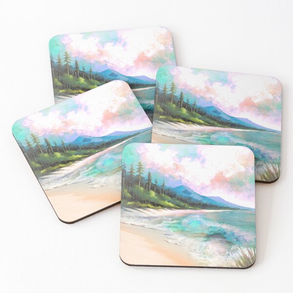 Item preview, Coastal Serenity: Waves and Forest designed and sold by Sanctum Icons.