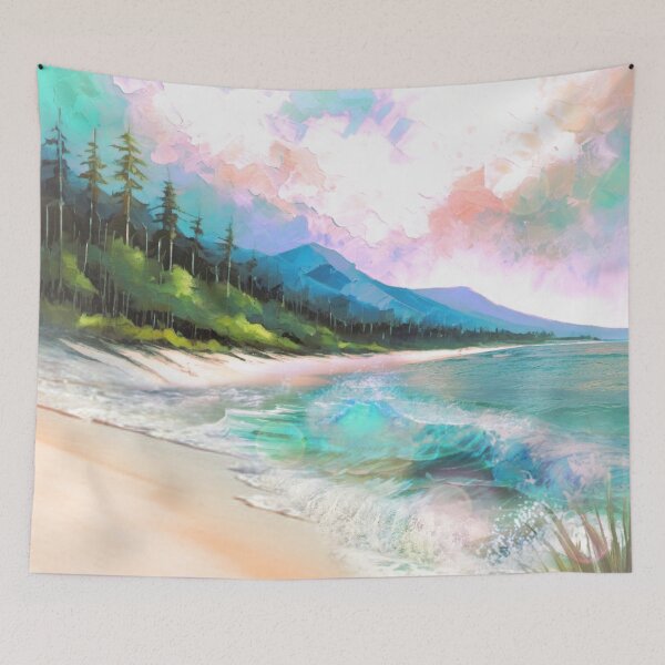 Item preview, Coastal Serenity: Waves and Forest designed and sold by Sanctum Icons.