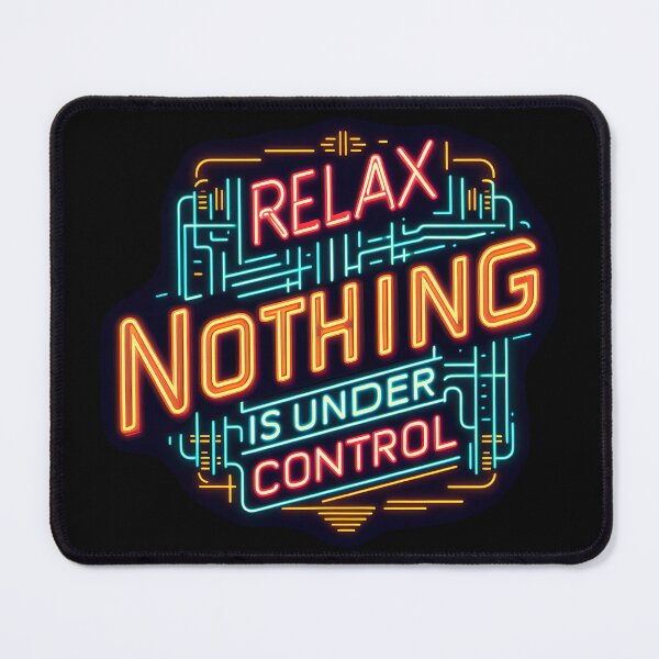 Item preview, Relax Nothing Is Under Control , typography, neon designed and sold by maxmaj.