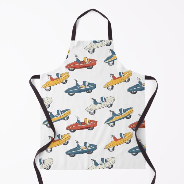 Item preview, Vintage Pedal Car Pattern - Classic Children's Ride-on Toys in Blue, Red, and Yellow designed and sold by David Balzen.