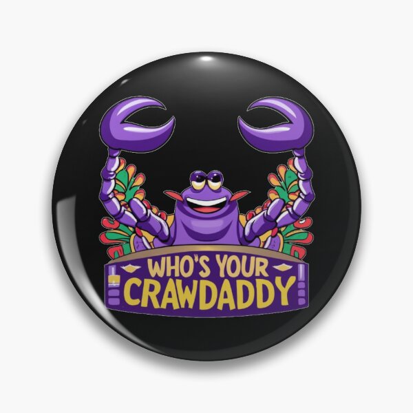 Item preview, Whos your crawdaddy crawfish mardi gras in the style of comic book illustrations designed and sold by Pawel Oska.