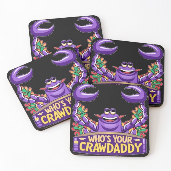 Item preview, Whos your crawdaddy crawfish mardi gras in the style of comic book illustrations designed and sold by Pawel Oska.