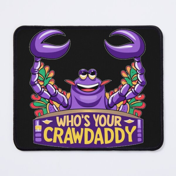 Item preview, Whos your crawdaddy crawfish mardi gras in the style of comic book illustrations designed and sold by Pawel Oska.