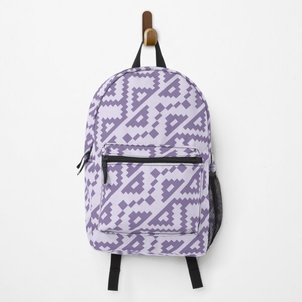 Item preview, Lavender Purple Triangle Zig Zag Geometric Abstract African Pixel Pattern designed and sold by PenguinForests.