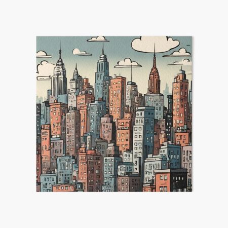 Artikel-Vorschau von Stadtbild von New York City, designt und verkauft von CharmStudio.