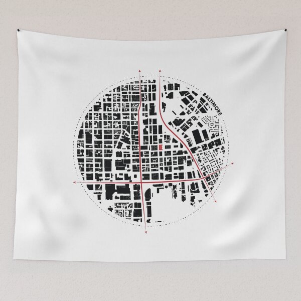 Item preview, Baltimore Blueprint: Urban Plan designed and sold by Mundivagant Designs.