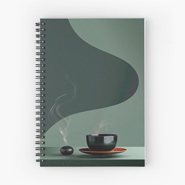 Item preview, Still life composition with steaming cup of tea and incense on a table designed and sold by Jerhus.