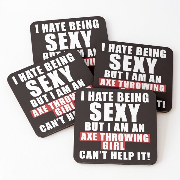 Item preview, Sexy Axe Throwing Girl, Funny Axe Throwing, Axe Throwing Quote designed and sold by Aerial Addicts.