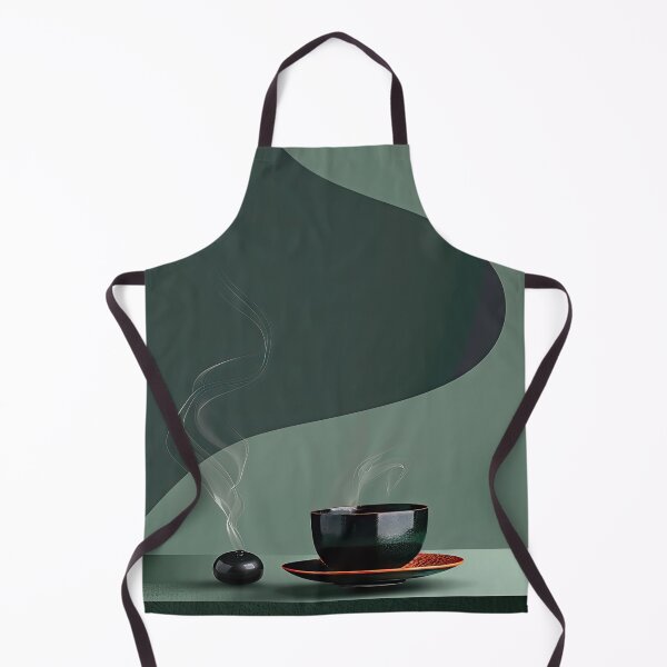 Item preview, Still life composition with steaming cup of tea and incense on a table designed and sold by Jerhus.