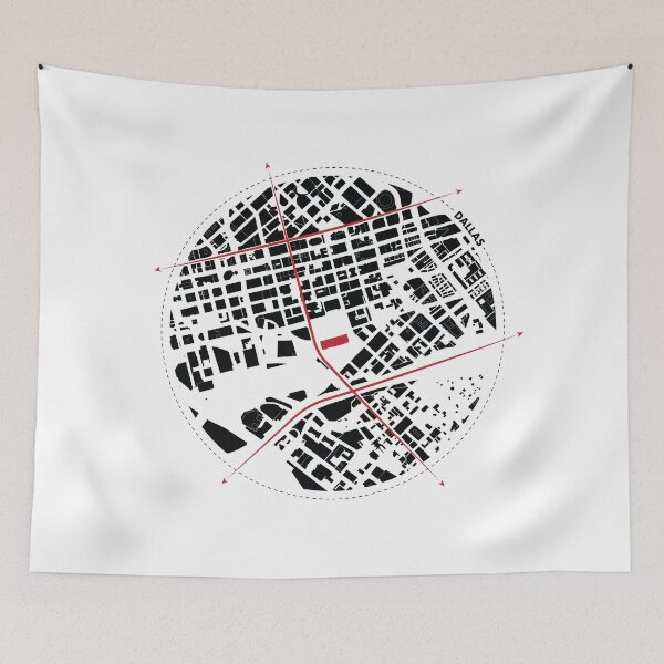 Item preview, Dallas City Grid: Urban Plan designed and sold by Mundivagant Designs.