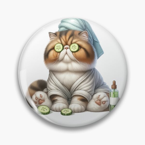 Item preview, Exotic Shorthair Spa Day - Funny Cat designed and sold by vogocom.