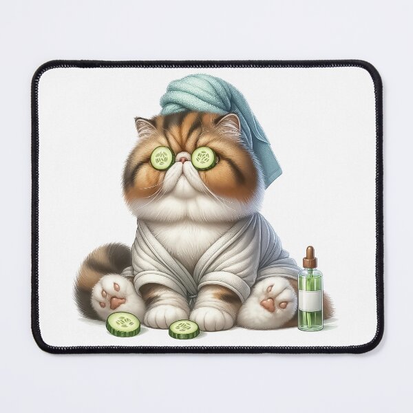 Item preview, Exotic Shorthair Spa Day - Funny Cat designed and sold by vogocom.
