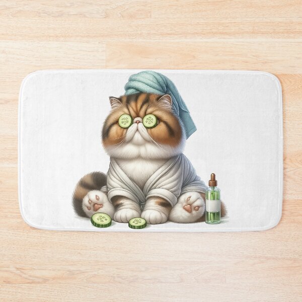 Item preview, Exotic Shorthair Spa Day - Funny Cat designed and sold by vogocom.