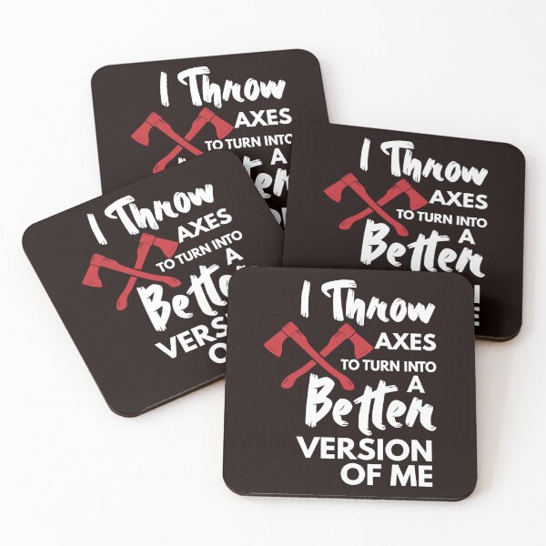 Item preview, Axe Throwing to turn into better version of me, Funny Axe Throwing, Axe Throwing Quote designed and sold by Aerial Addicts.