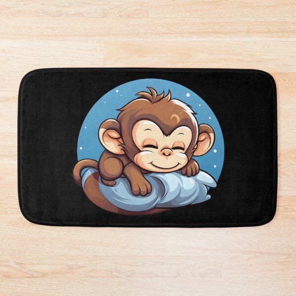Item preview, Cute Kawaii Monkey Sleeping designed and sold by Leonardo Palumbo.
