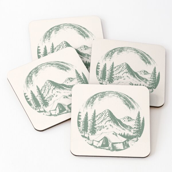 Artikelvorschau, Campingurlaub – Outdoor Living Lineart entworfen und verkauft von greenwhite25.
