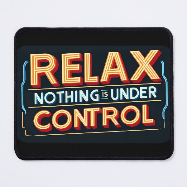Item preview, Relax Nothing Is Under Control , typography, retro designed and sold by maxmaj.