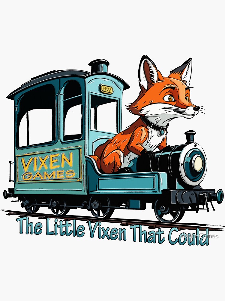 Thumbnail 3 of 3, Sticker, The Little Vixen That Could designed and sold by Vixen-Games.