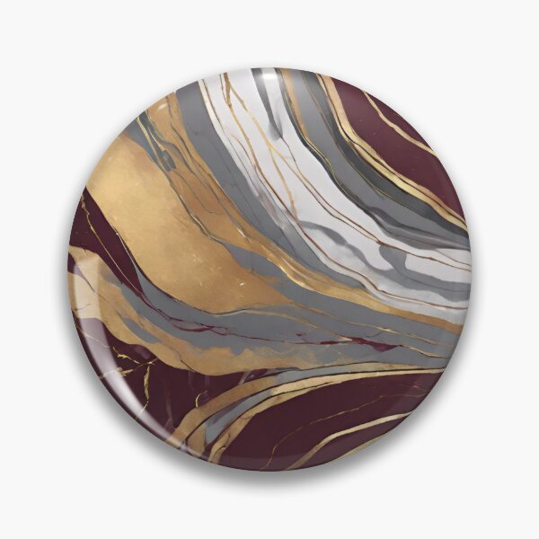 Item preview, BURGUNDY GREY AND GOLD MARBLE DESIGN designed and sold by asudesign.