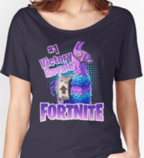 Fortnite Victory Royale Lucky Llama Women's Relaxed Fit T-Shirt