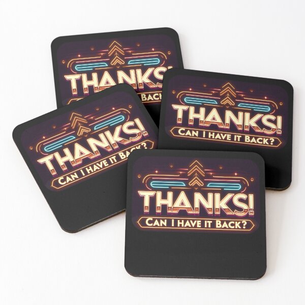 Item preview, Thanks! Can i Have it Back, typography, retro designed and sold by maxmaj.
