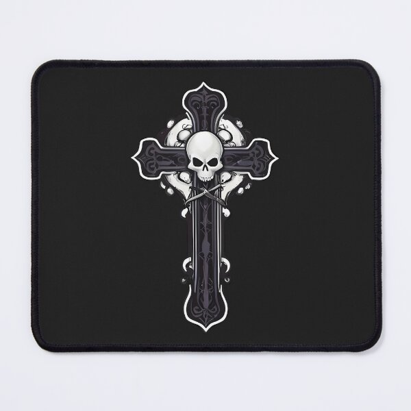 Item preview, Dark Gothic Cross With Skull designed and sold by MadnessEnvelope.