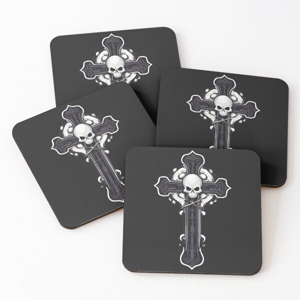 Item preview, Dark Gothic Cross With Skull designed and sold by MadnessEnvelope.