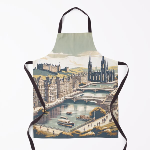 Item preview, Vintage Edinburgh Travel Poster - Retro and Minimal Design for Scotland Tourism designed and sold by pod24.